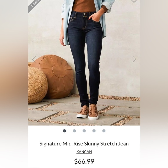 EUC KANCAN MID RISE SKINNY JEANS! - Picture 5 of 5